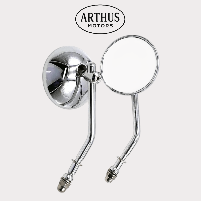 lowrider bicycle mirrors Round motorcycle mirrors, for Café Racer or Scrambler preparation. – Arthus Motors