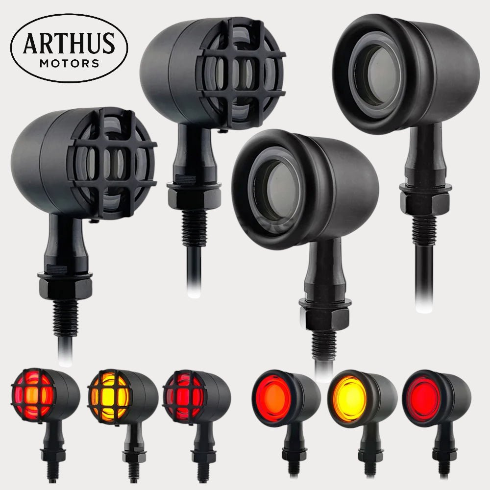 Gros clignotants moto - ø3,5cm - Scrambler et bobber – moto Universel personnalisée Arthus Motors