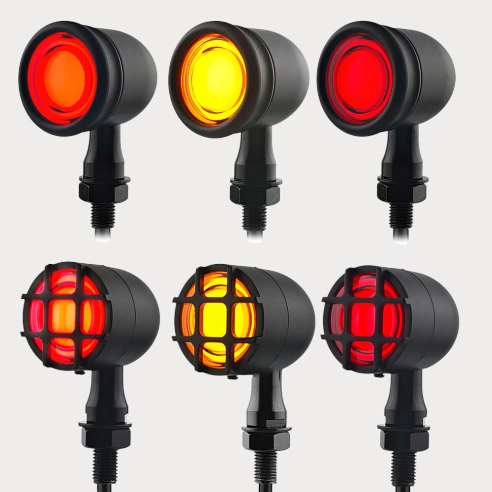 Gros clignotants moto - ø3,5cm - Scrambler et bobber – moto Universel personnalisée Arthus Motors