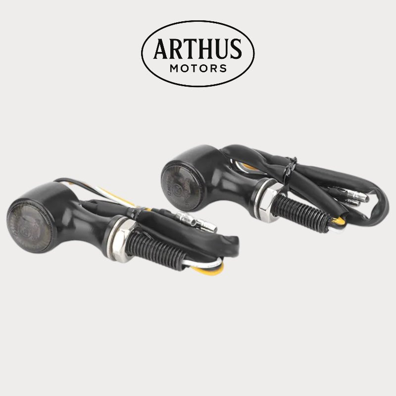 Mini Clignotants moto LED | UltraCompact – moto Universel personnalisée Arthus Motors