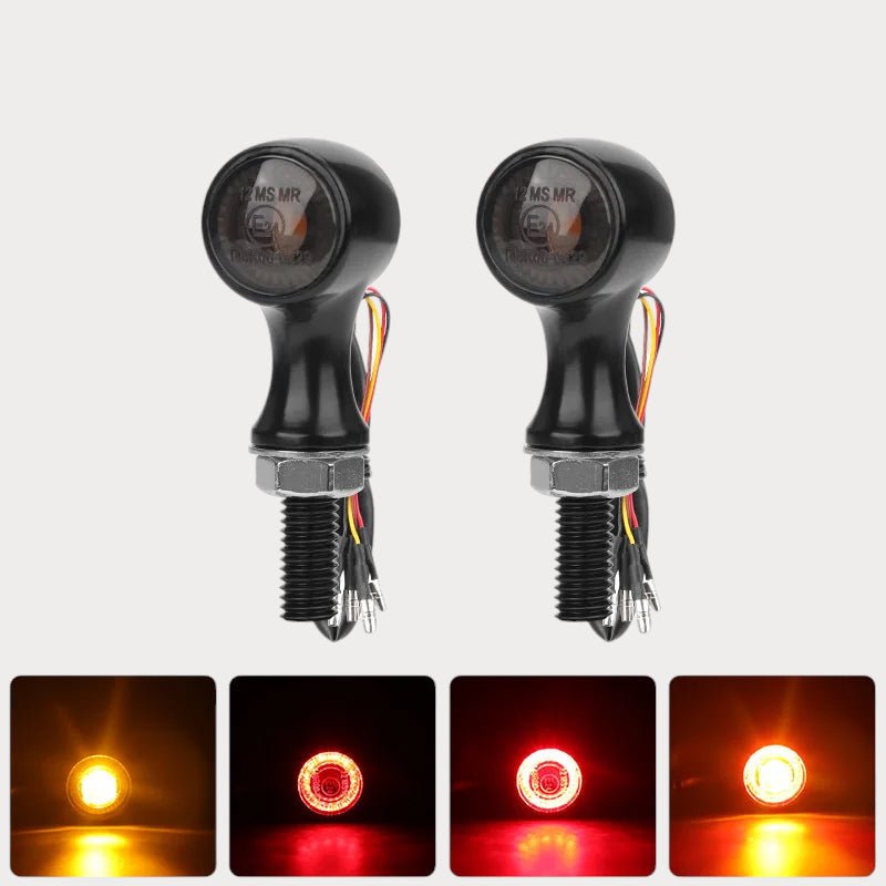 Mini Clignotants moto LED | UltraCompact – moto Universel personnalisée Arthus Motors