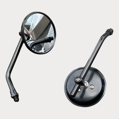 Rétroviseur noir rond pour moto Ø8 mm – fixation M8 universelle – moto Universel personnalisée Arthus Motors