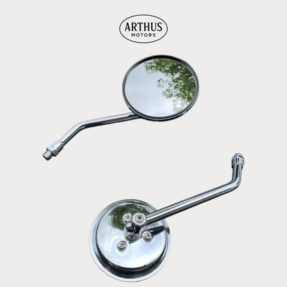 Rétroviseur rond pour moto Ø8 mm – fixation M8 universelle – moto Universel personnalisée Arthus Motors
