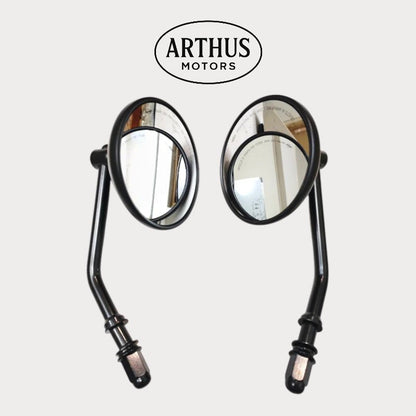 Rétroviseurs ronds moto, pour prépa Café Racer ou Scrambler. – moto Universel personnalisée Arthus Motors