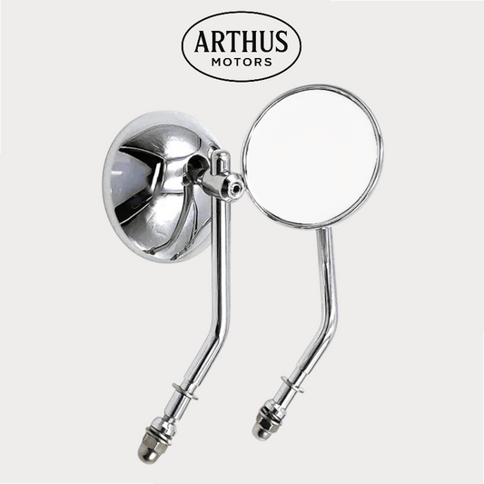 Rétroviseurs ronds moto, pour prépa Café Racer ou Scrambler. – moto Universel personnalisée Arthus Motors