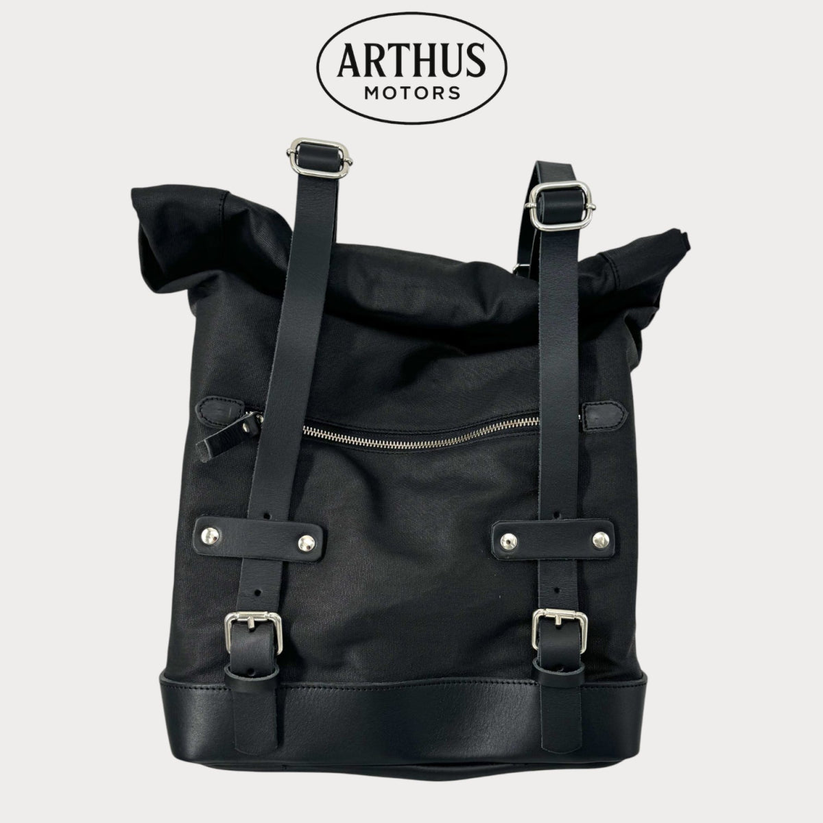 Sacoche latérale moto en toile 20 L - Click - Fix verrouillable à clé. – moto Universel personnalisée Arthus Motors
