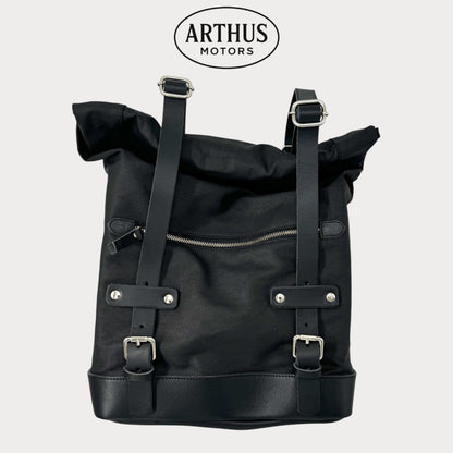 Sacoche latérale moto en toile 20 L - Click - Fix verrouillable à clé. – moto Universel personnalisée Arthus Motors