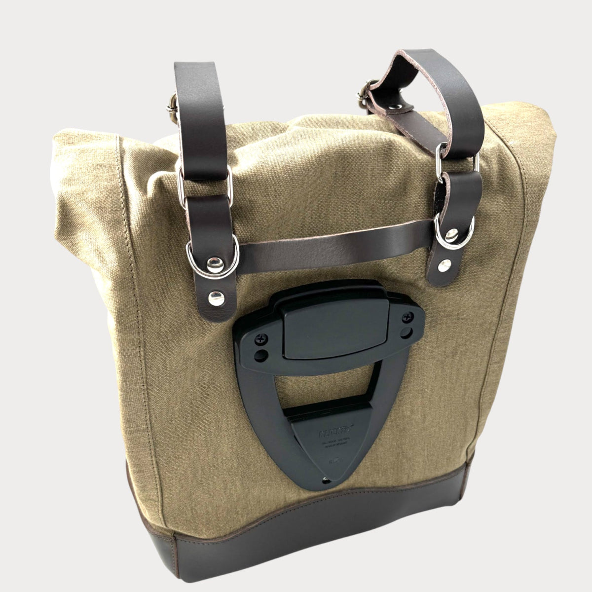 Sacoche latérale moto en toile 20 L - Click - Fix verrouillable à clé. – moto Universel personnalisée Arthus Motors