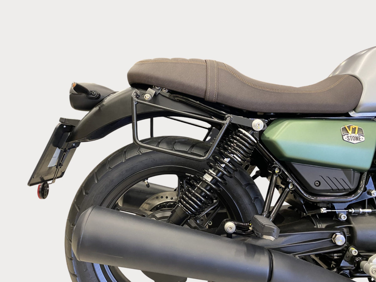 Support sacoche latérale moto - Kick Fix – moto Universel personnalisée Arthus Motors